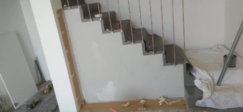Costruzione Parete in cartongesso su vano scala